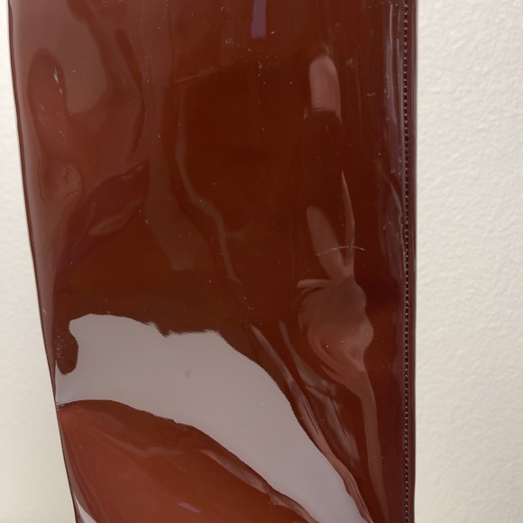 Loeffler Randall 35mm Indy Knee High Boot Chocolate Patent Leather Size 8 - Picture 14 of 16